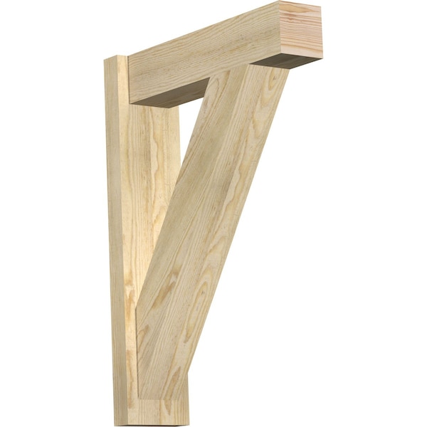 Ekena Millwork Traditional Block Rough Sawn Outlooker, Douglas Fir, 6"W x 22"D x 30"H OUT06X22X30TRA05RDF - main
